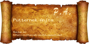 Putternek Anita névjegykártya